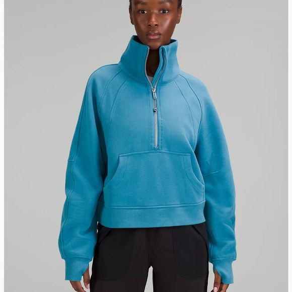 lululemon athletica Tops - LuluLemon Scuba Oversized Funnel Neck Half Zip